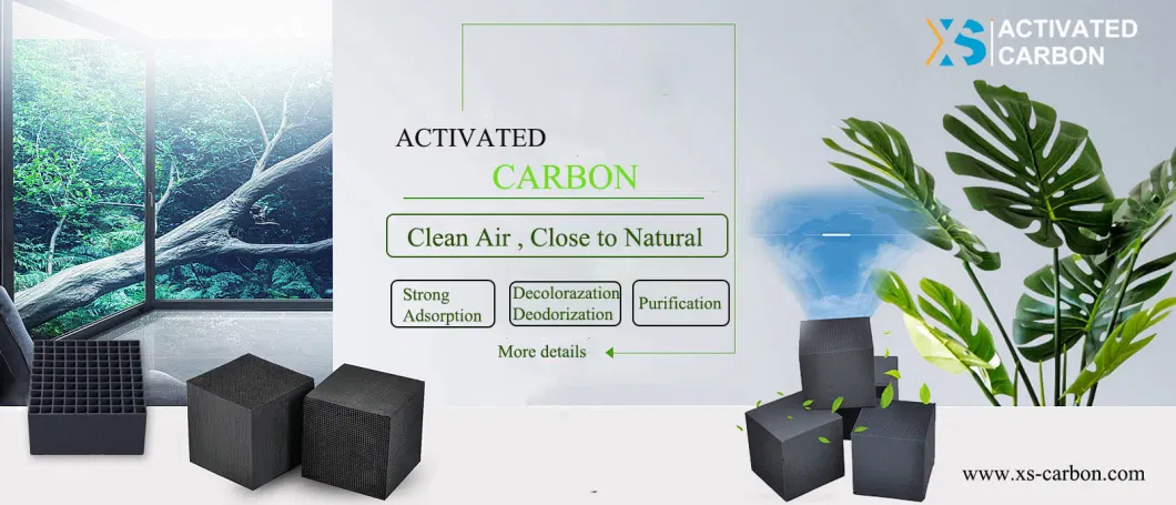 Honeycomb Activated Carbon Industrial Waste Gas Treatment Air Purification Deodorization Formaldehyde Removal Activated Carbon