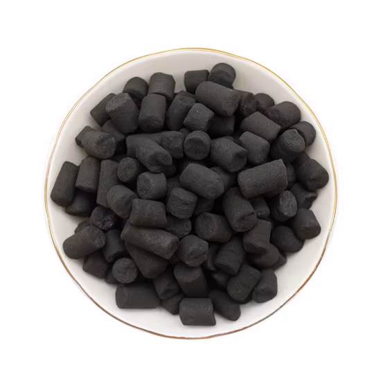 Hot Sale Low Ash 4.0 mm Activated Carbon Cylinder / Pellet / Column for Gas Purification